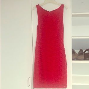 Red lace Bebe dress